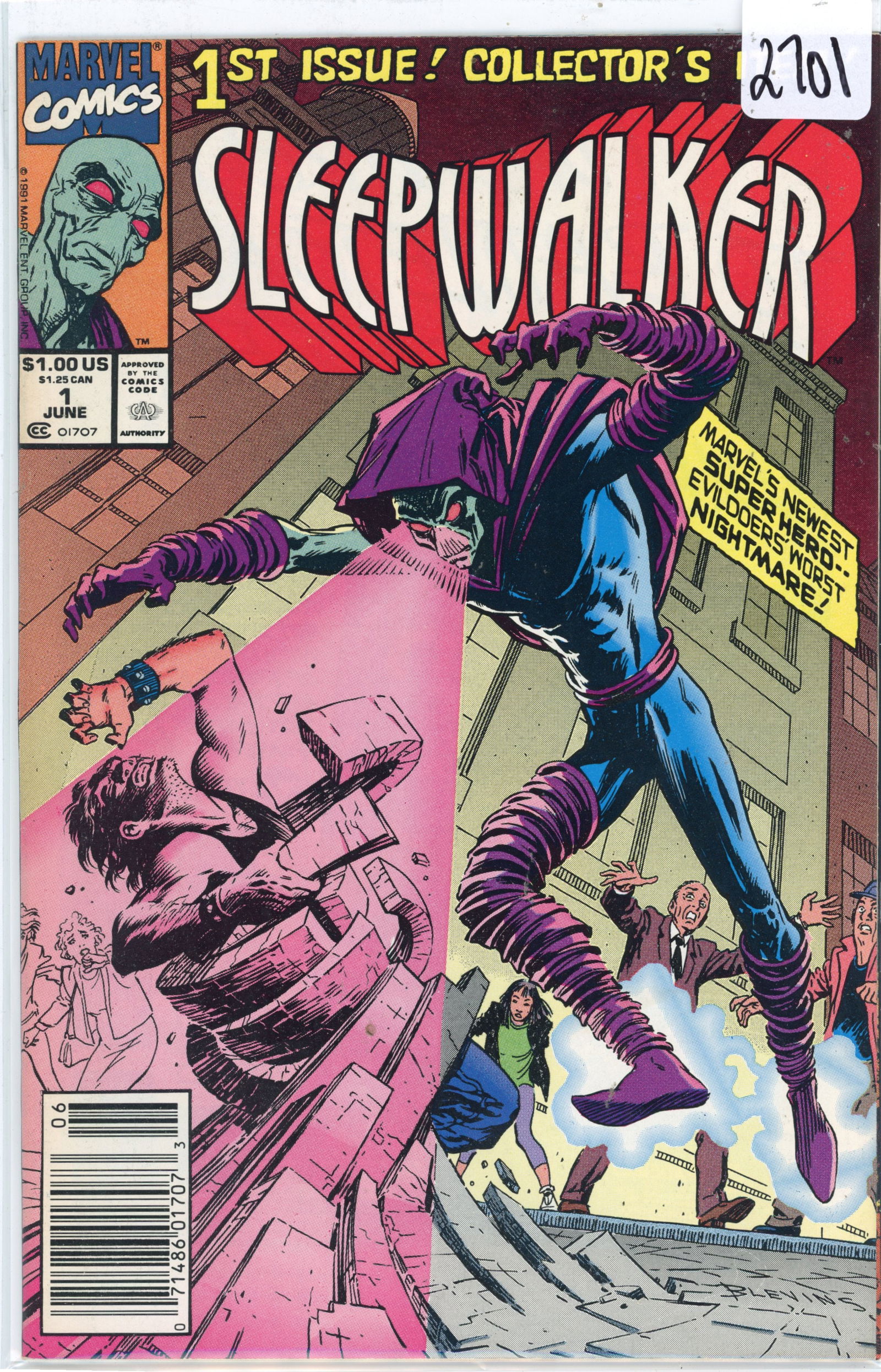 1991 Marvel Sleepwalker Issue 1 (1 of 1)