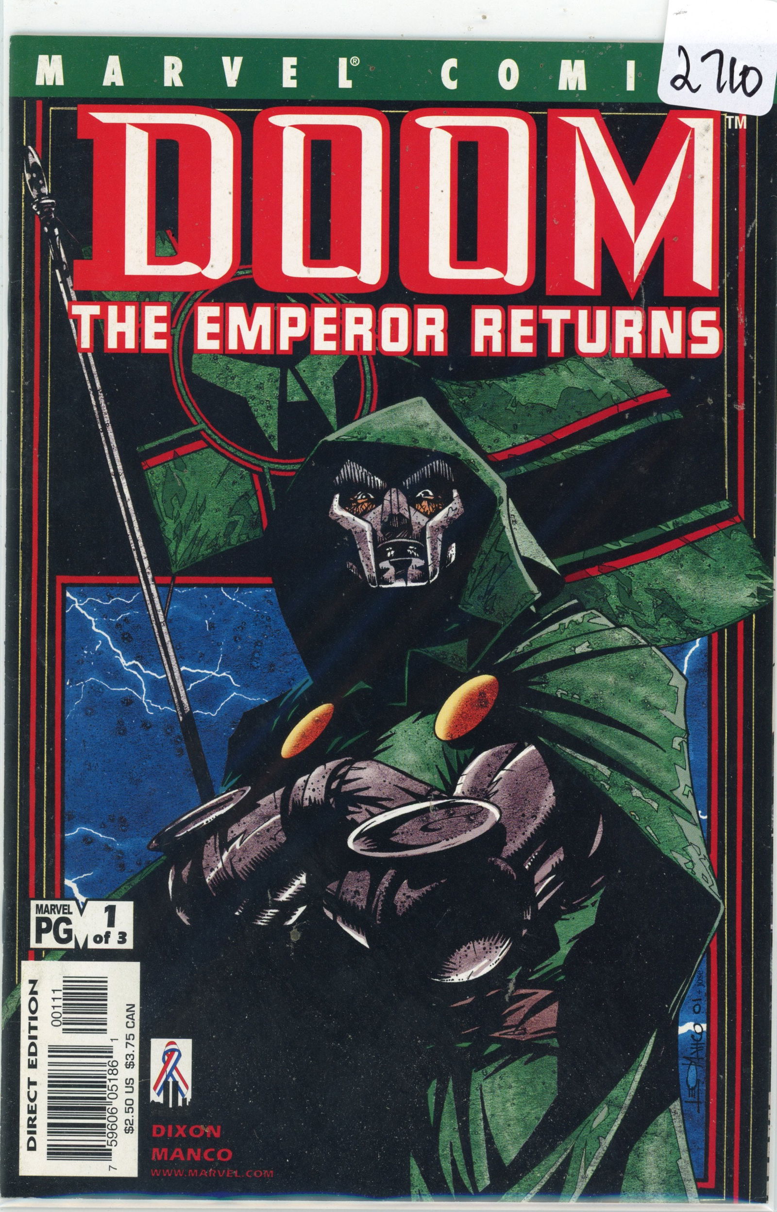 2002 Marvel Doom Emperor Returns Issue 1 (1 of 1)