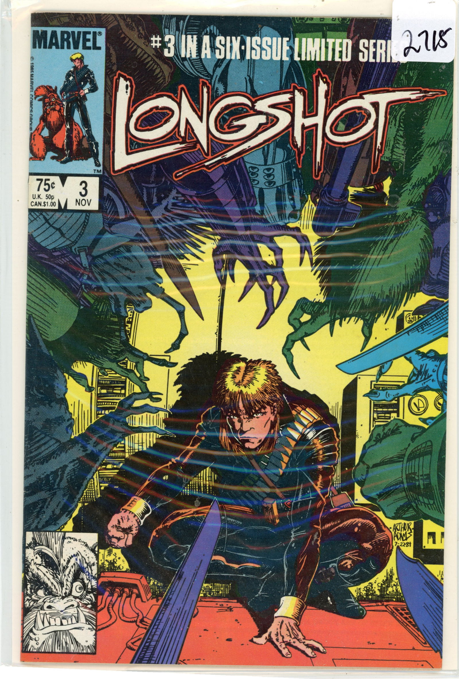 1985 Marvel Longshot Issue 3 (1 of 1)