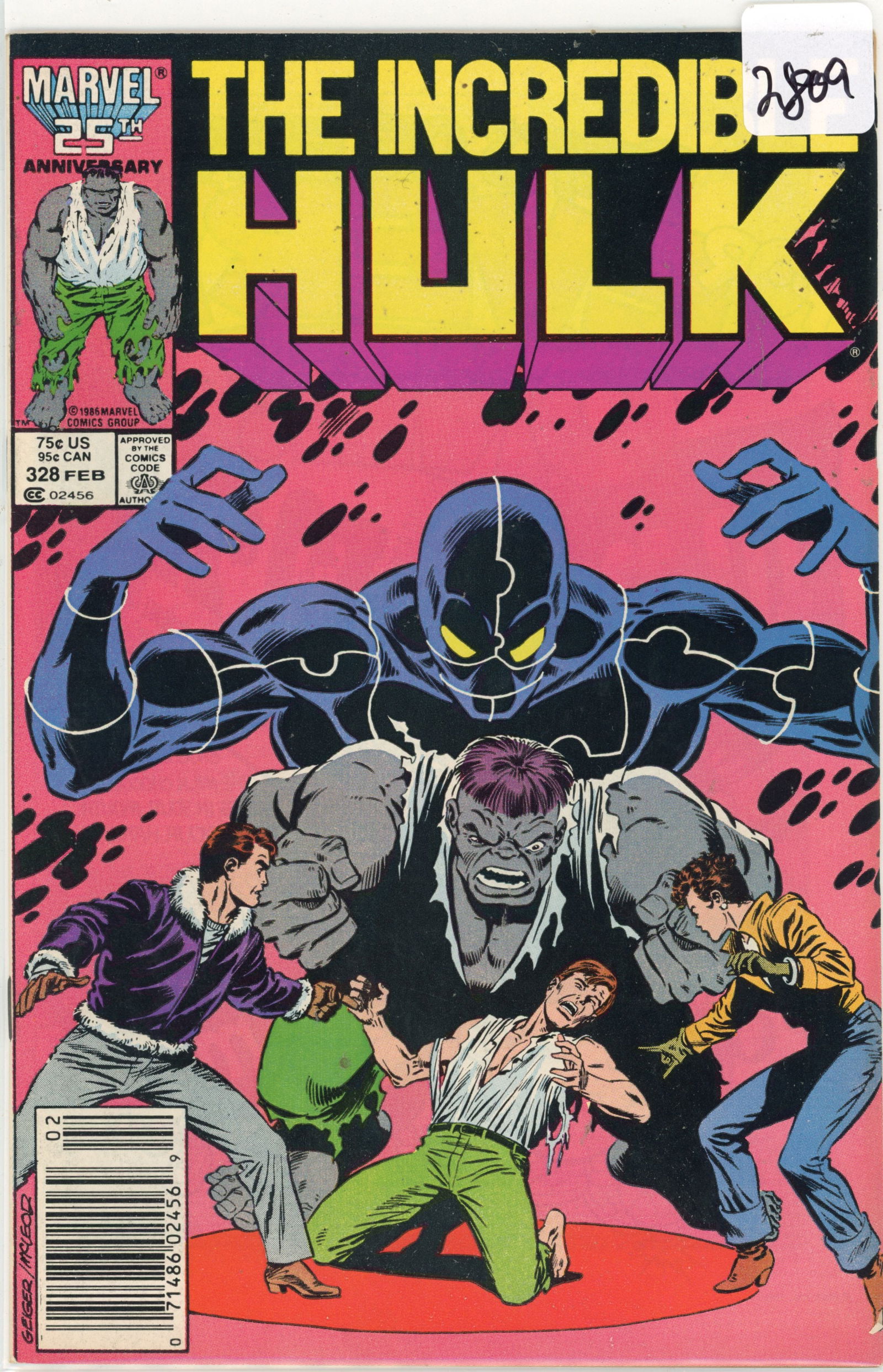 1986 Marvel Hulk Issue 328 (1 of 1)