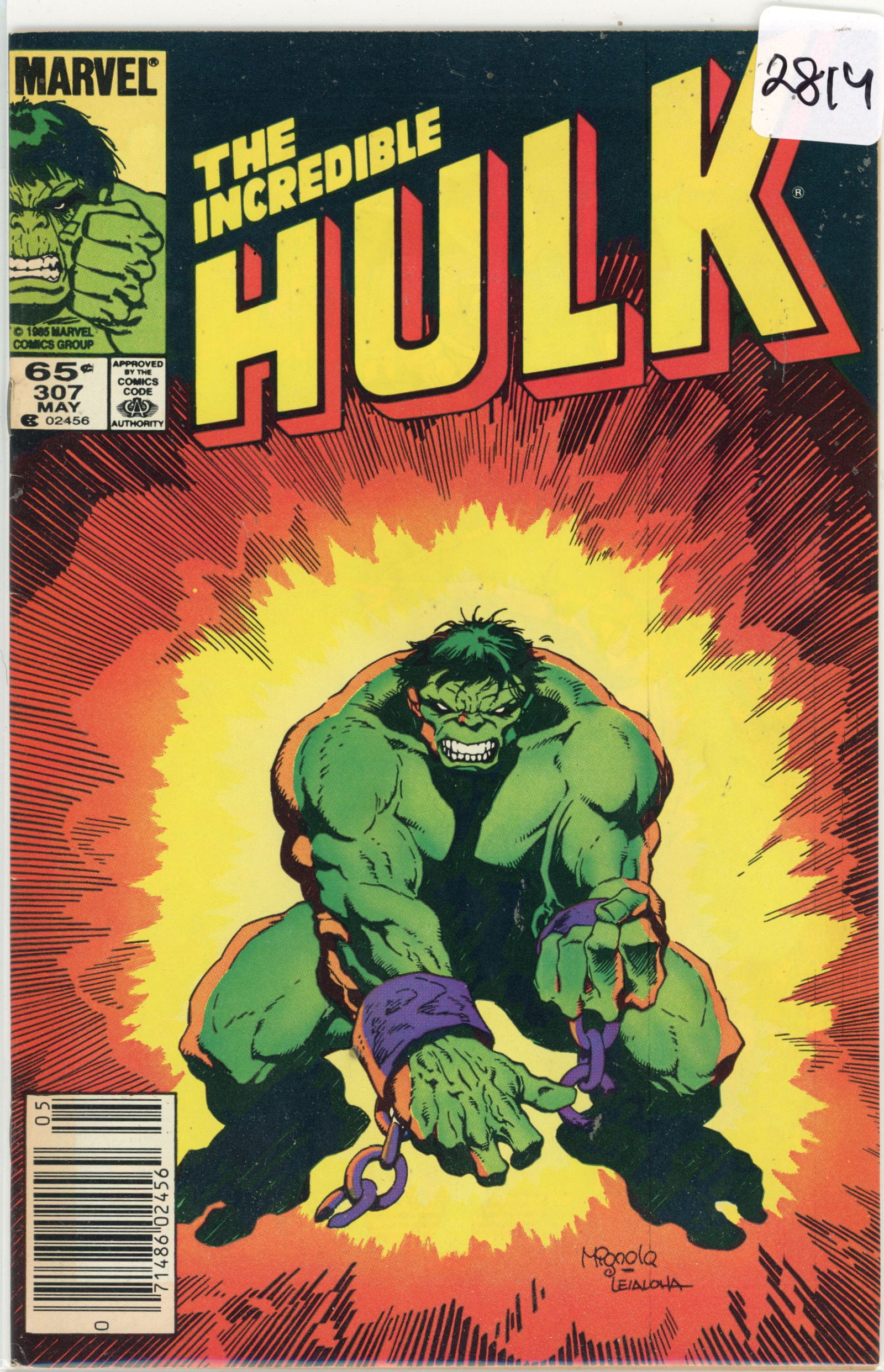 1985 Marvel Hulk Issue 307 (1 of 1)