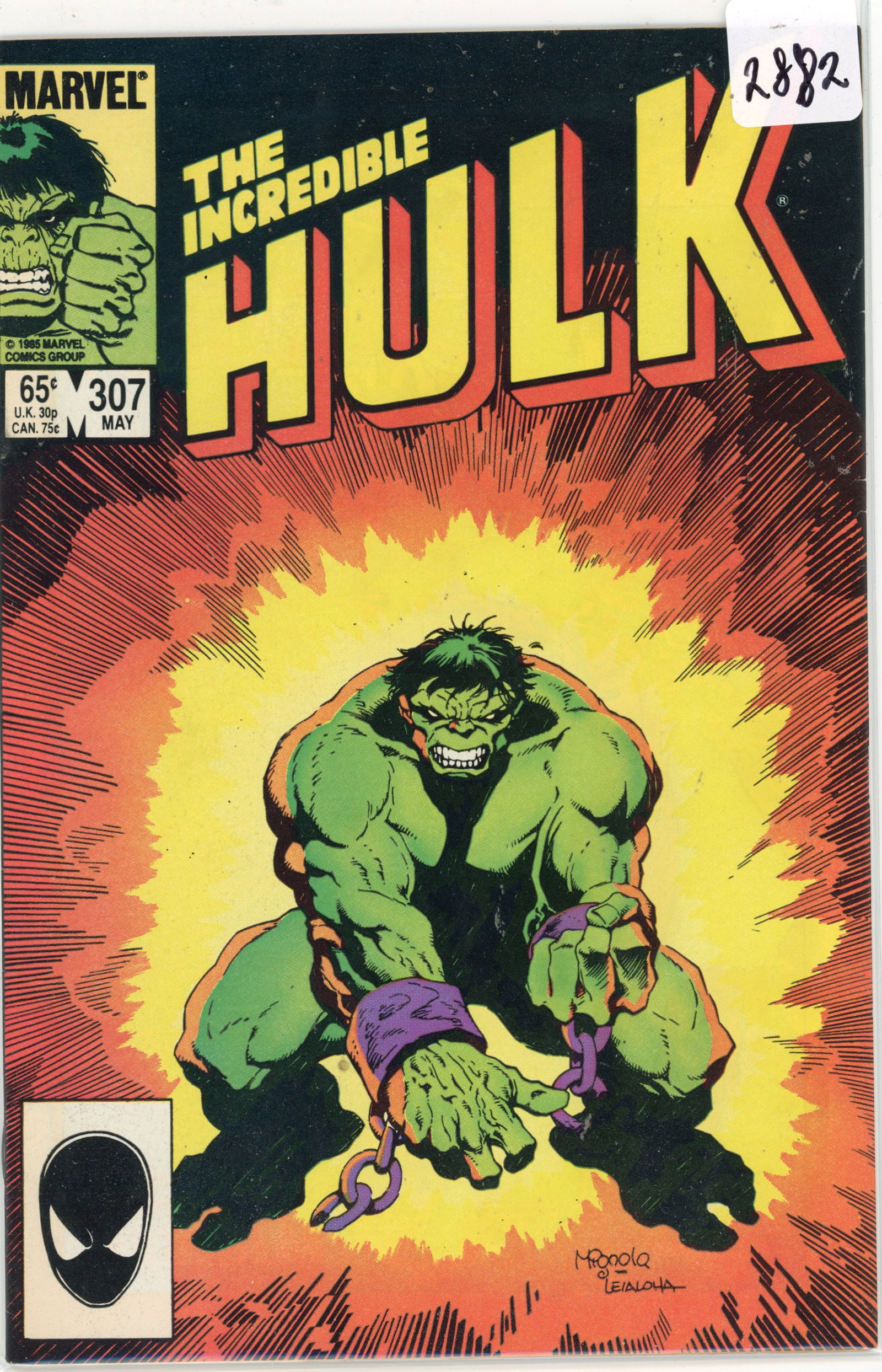 1985 Marvel Hulk Issue 307 (1 of 1)