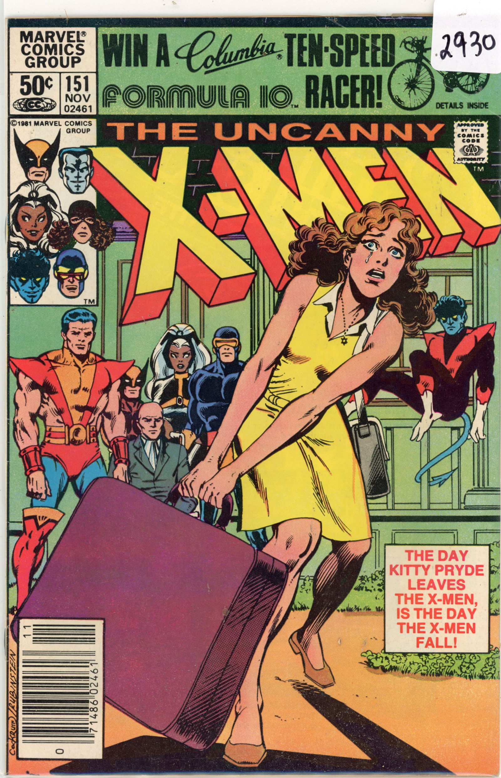 1981 Marvel X-Men Issue 151 (1 of 1)