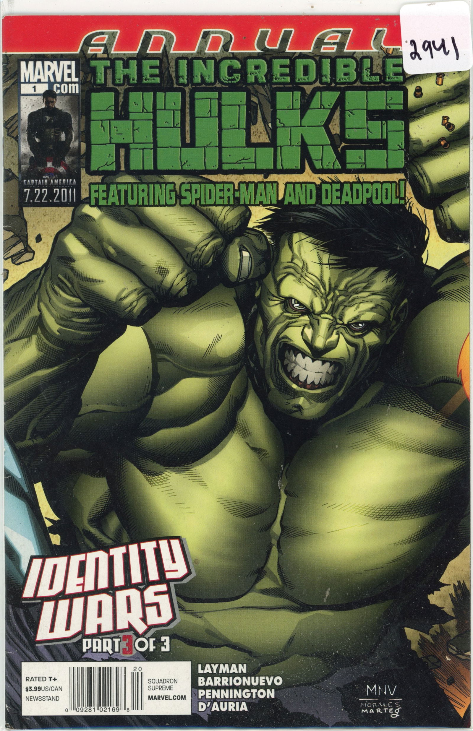 2011 Marvel HULK iSSUE 1 (1 of 1)