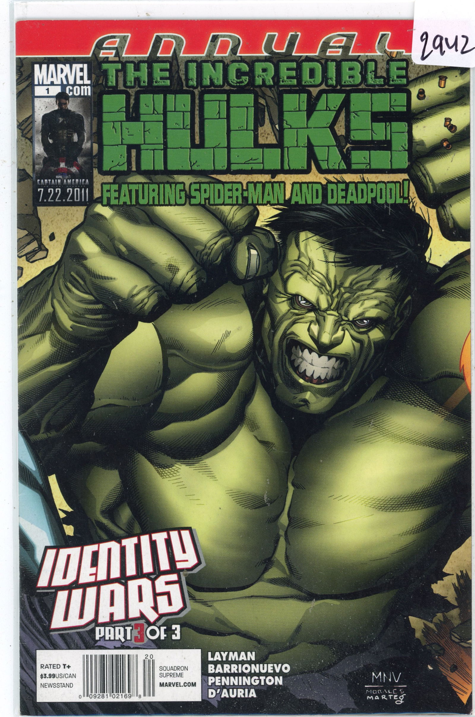 2011 Marvel HULK iSSUE 1 (1 of 1)