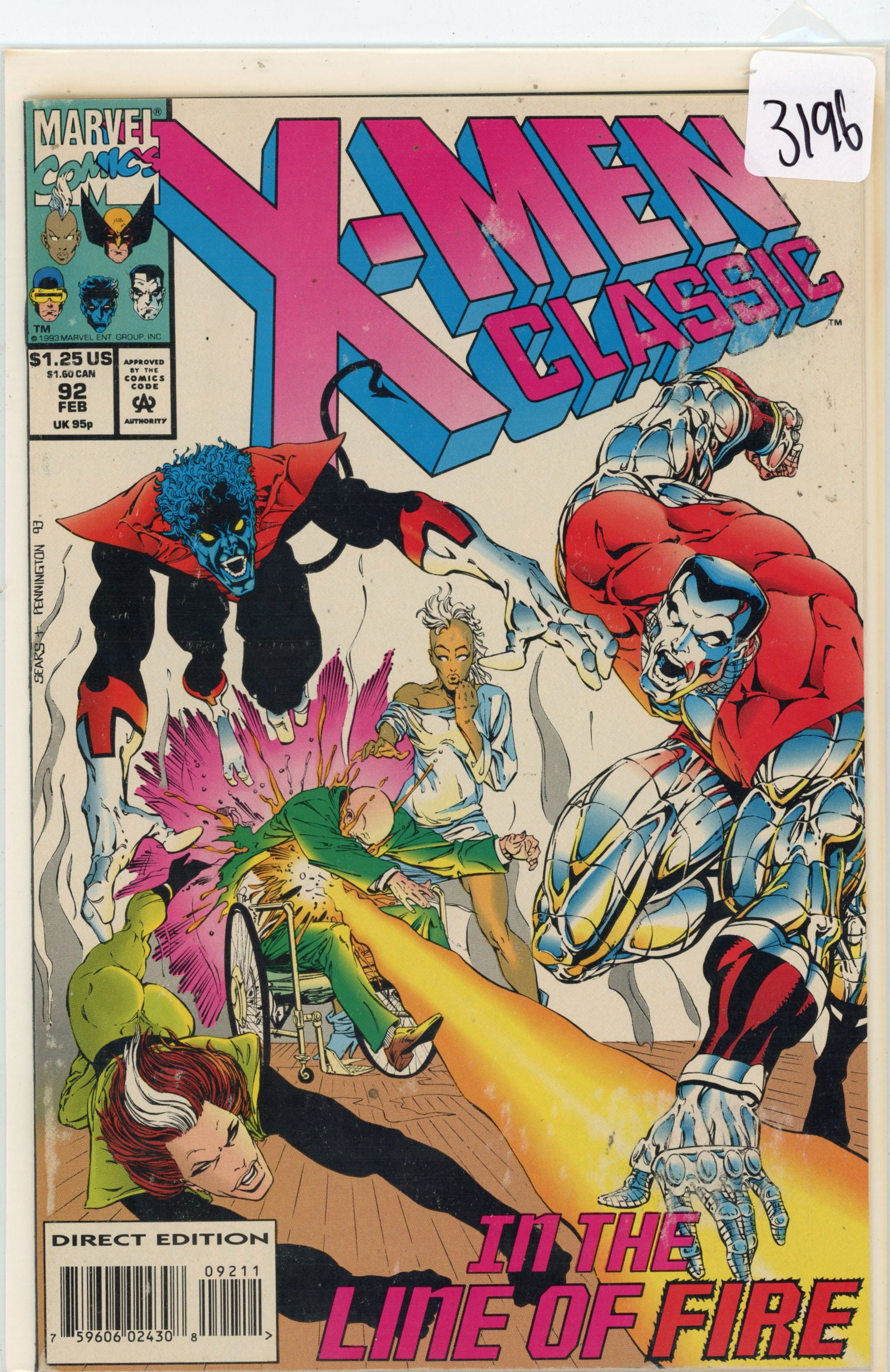 1993 Marvel X-Men Issue 92 (1 of 1)