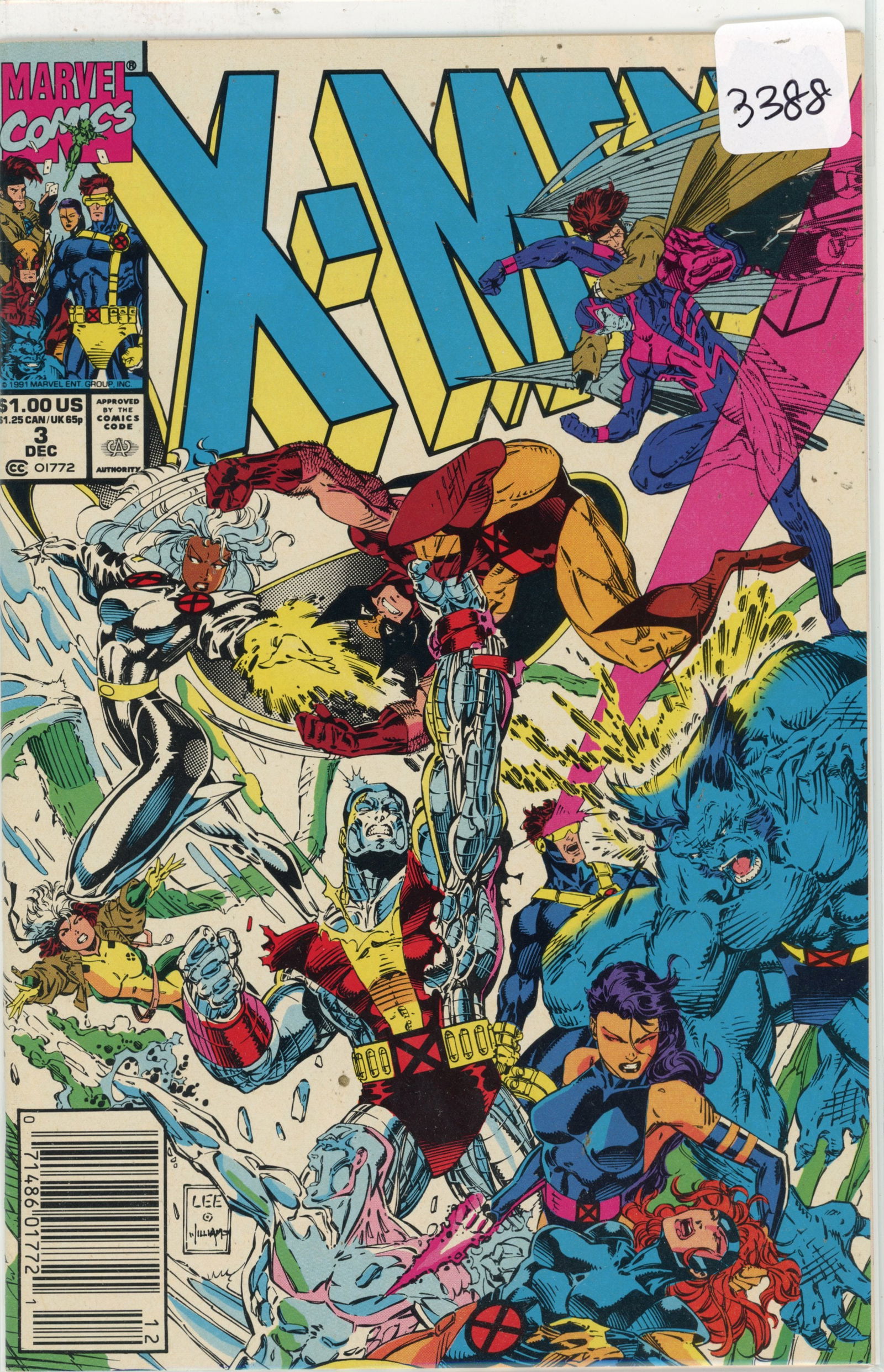 1991 Marvel X-Men Issue 3 (1 of 1)