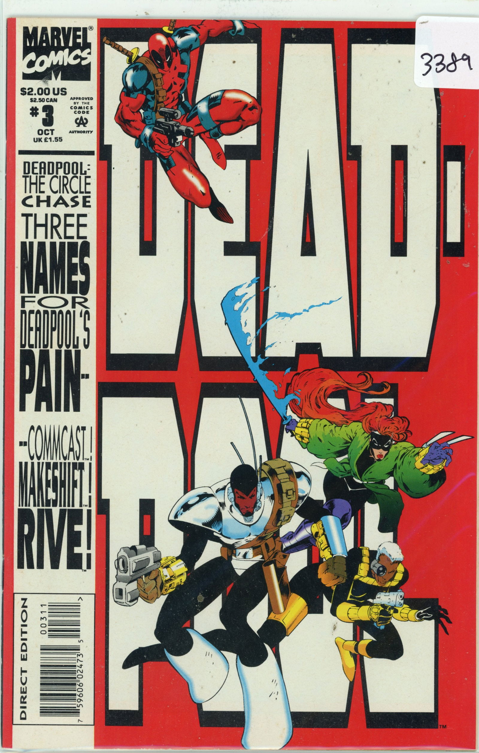 1993 Marvel Deadpool Issue 3 (1 of 1)