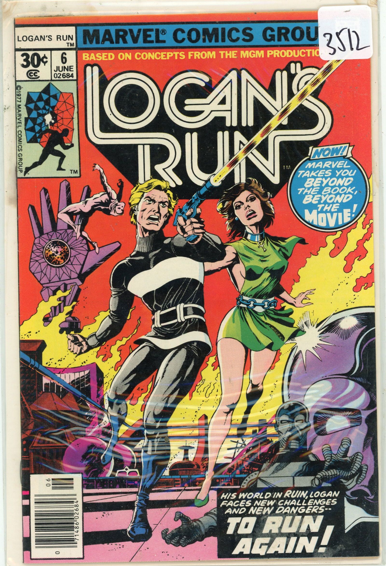 1977 Marvel Logans Run Issue 6 (1 of 1)