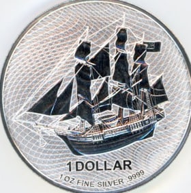 2023 Cook Islands Commemorative 1 Troy Oz .999 Fine Silver Coin