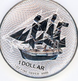 2023 Cook Islands Commemorative 1 Troy Oz .999 Fine Silver Coin