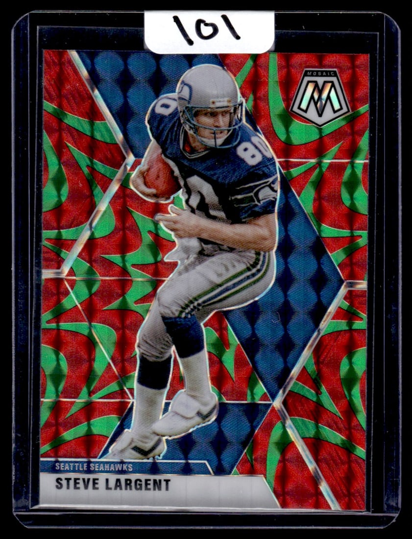 2020 Steve Largent Panini Mosaic/Green Reactive Prizm: 2020 Steve Largent Panini Mosaic/Green Reactive Prizm