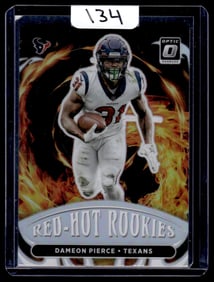 2022 Dameon Pierce Panini Donruss Optic Red Hot Rookies/Silver Prizm