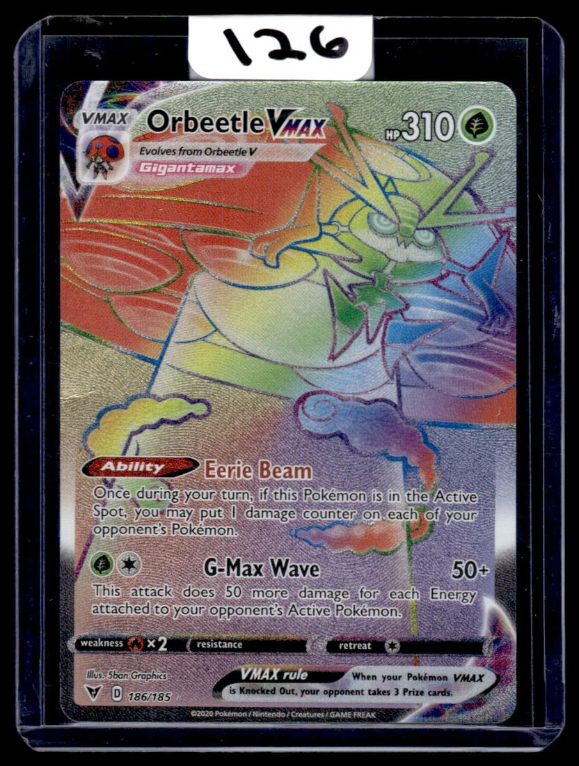 Orbeetle Vmax - Vivid Voltage - Secret Rare Full Art Pokemon Card (1 of 1)
