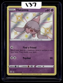 Hatenna - Shining Fates - Shiny Rare Holo Pokemon Card