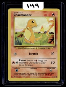 Charmander - Base Set Pokemon Card