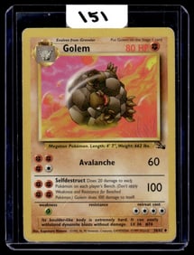 Golem - Fossil - Pokemon Card