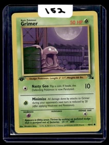 Grimer - Fossil - 1st Edition Pokemon Card