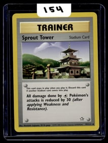 Sprout Tower - Neo Genesis Pokemon Card