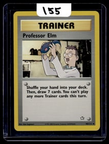 Professor Elm - Neo Genesis Pokemon Card