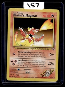 Blaine's Magmar - Gym Heroes Pokemon Card