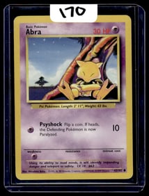 Abra - Base Set Pokemon Card