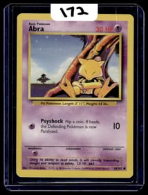 Abra - Base Set Pokemon Card