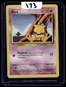 Abra - Base Set Pokemon Card
