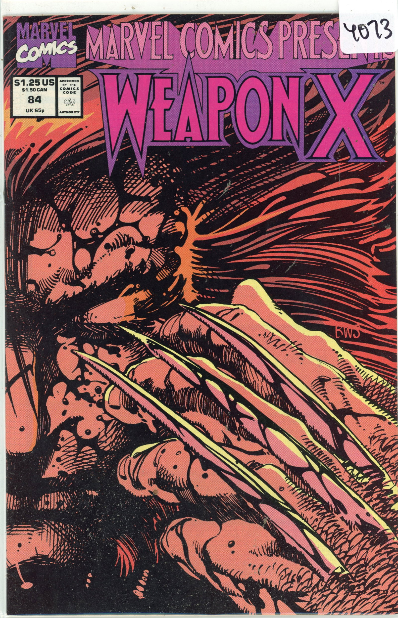 1980 Marvel Weapon X Issue 84 (1 of 1)