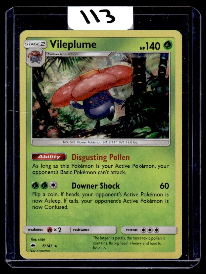 Vileplume - Burning Shadows - Holo Pokemon Card (1 of 1)