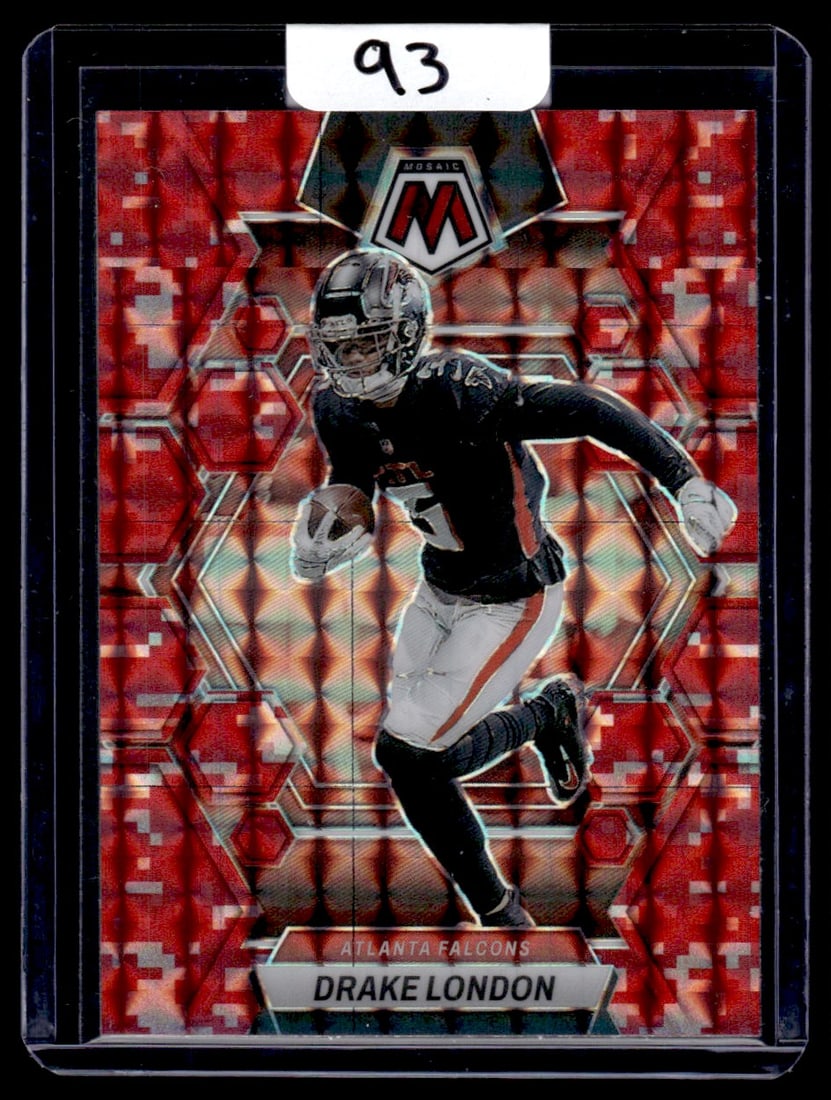 2023 Drake London Panini Mosaic/Red Camo Prizm (1 of 1)