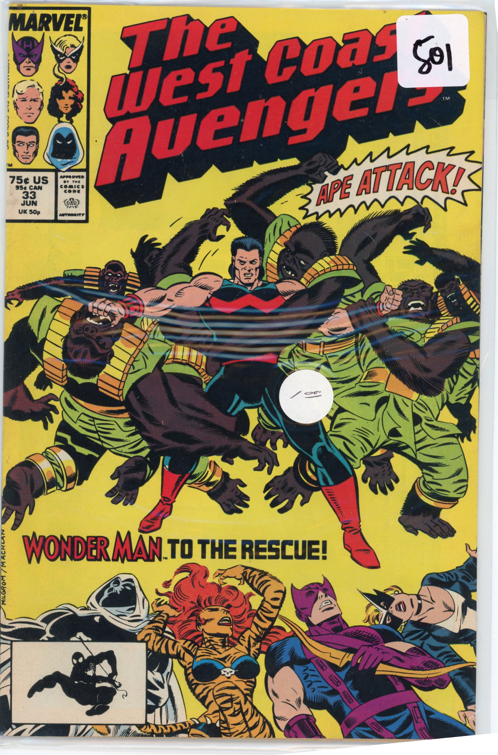 1988 Marvel The West Coast Avengers Issue 33 (1 of 1)