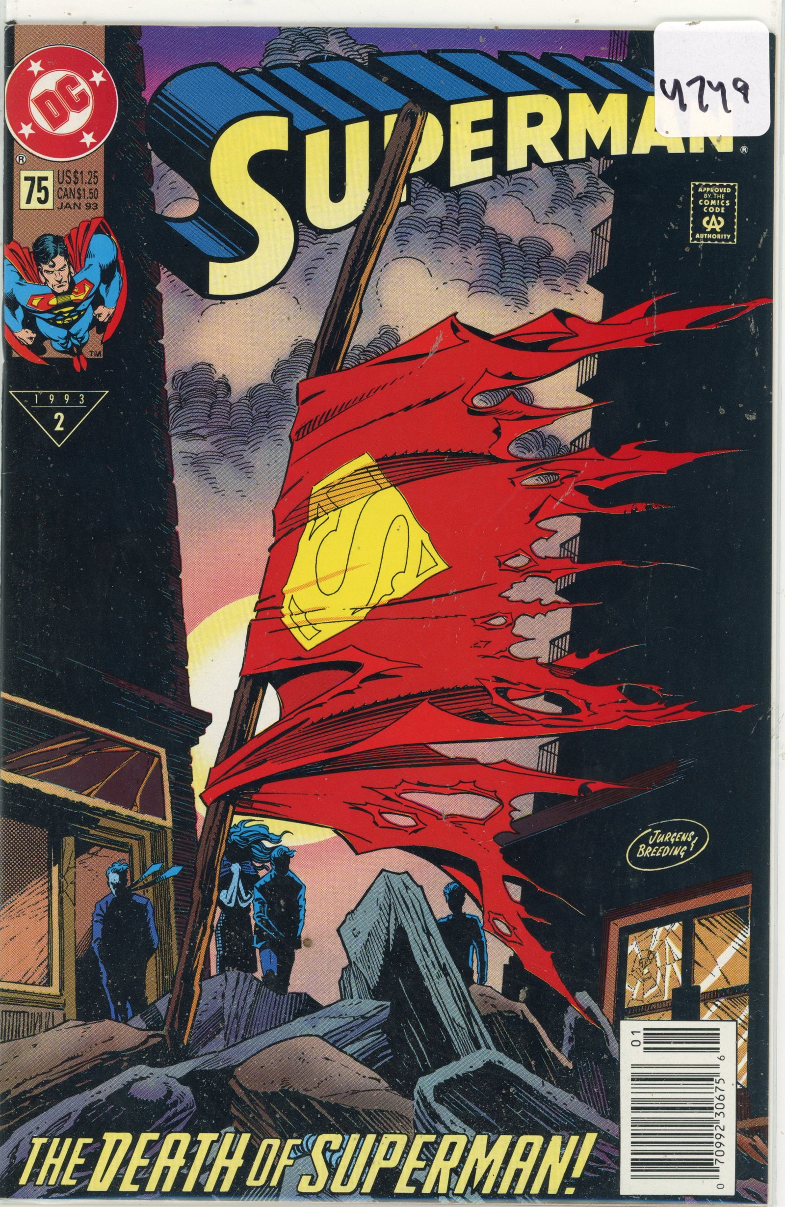 1993 DC Superman Issue 75 (1 of 1)
