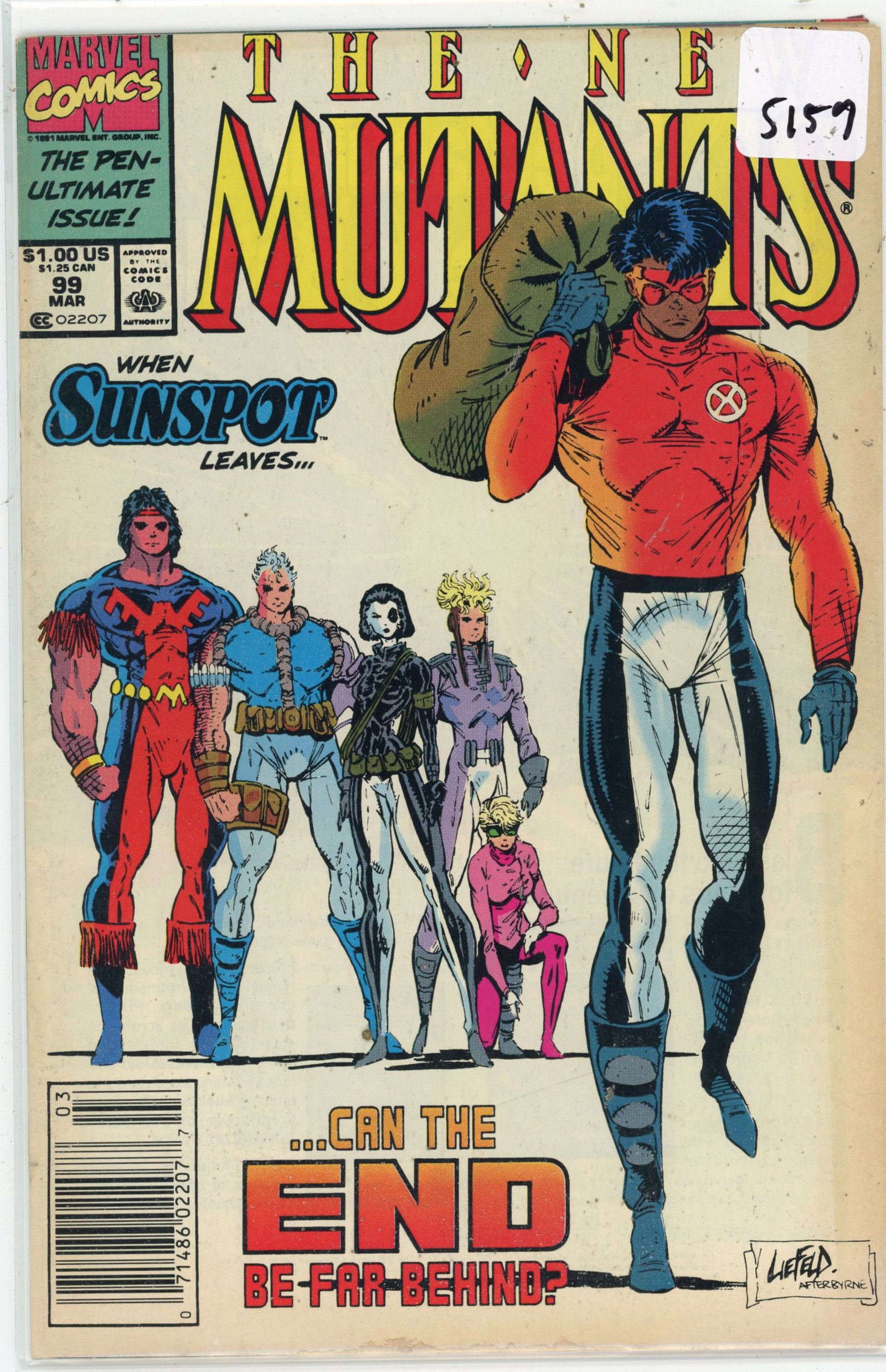 1991 Marvel The Mutants Issue 99 (1 of 1)