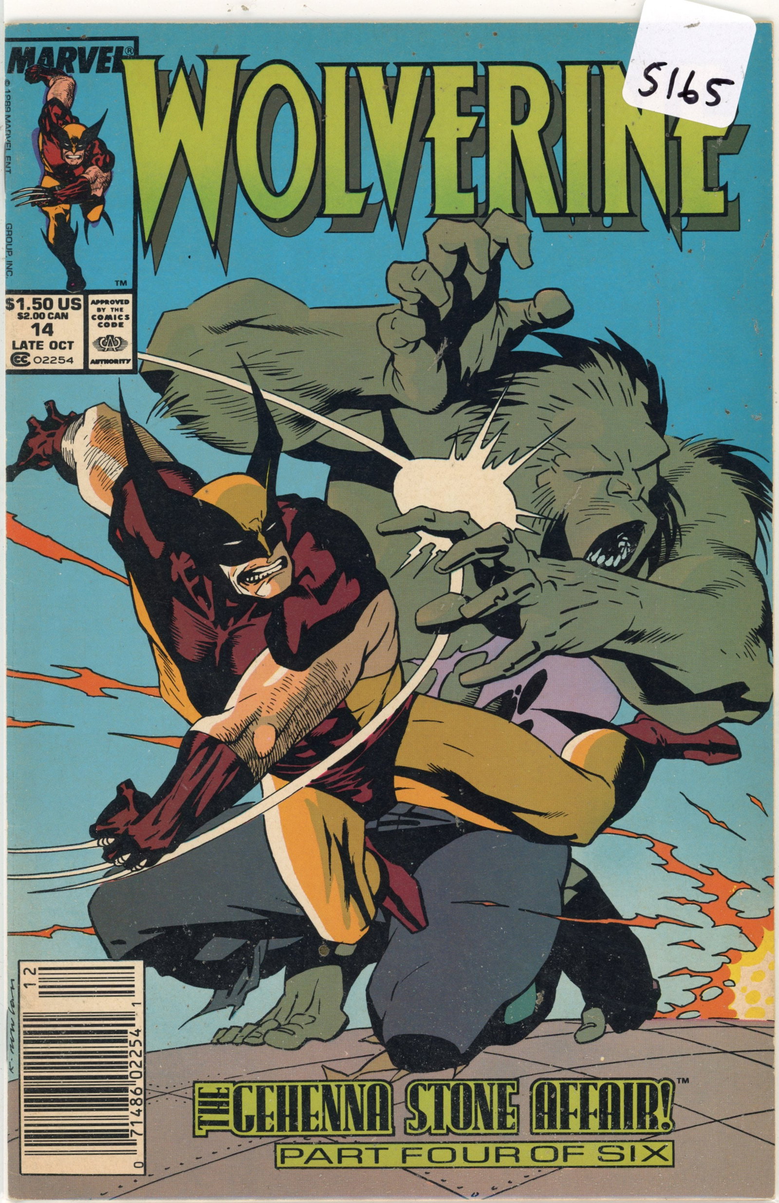 1989 Marvel Wolverine Issue 14 (1 of 1)