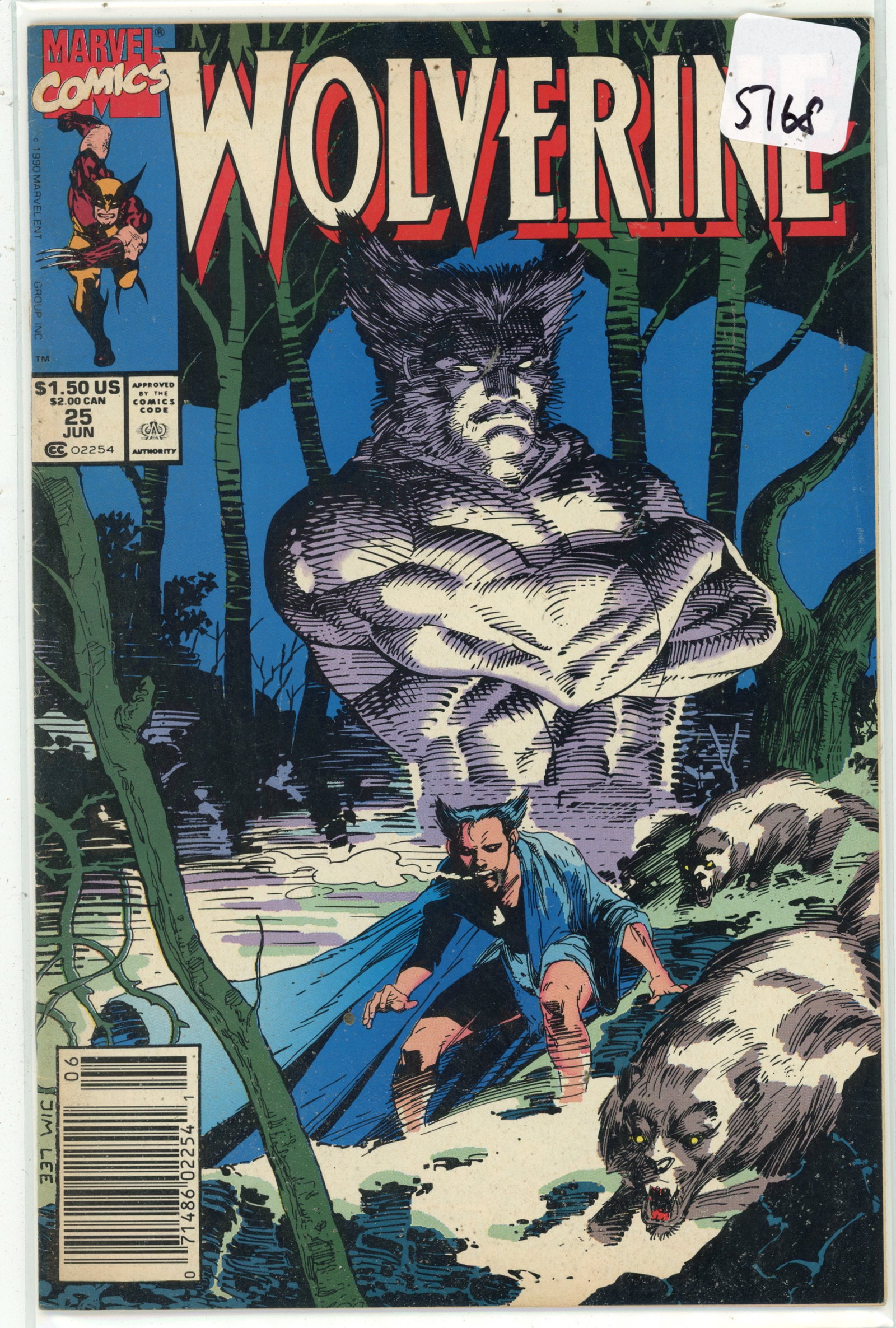 1990 Marvel Wolverine Issue 25 (1 of 1)