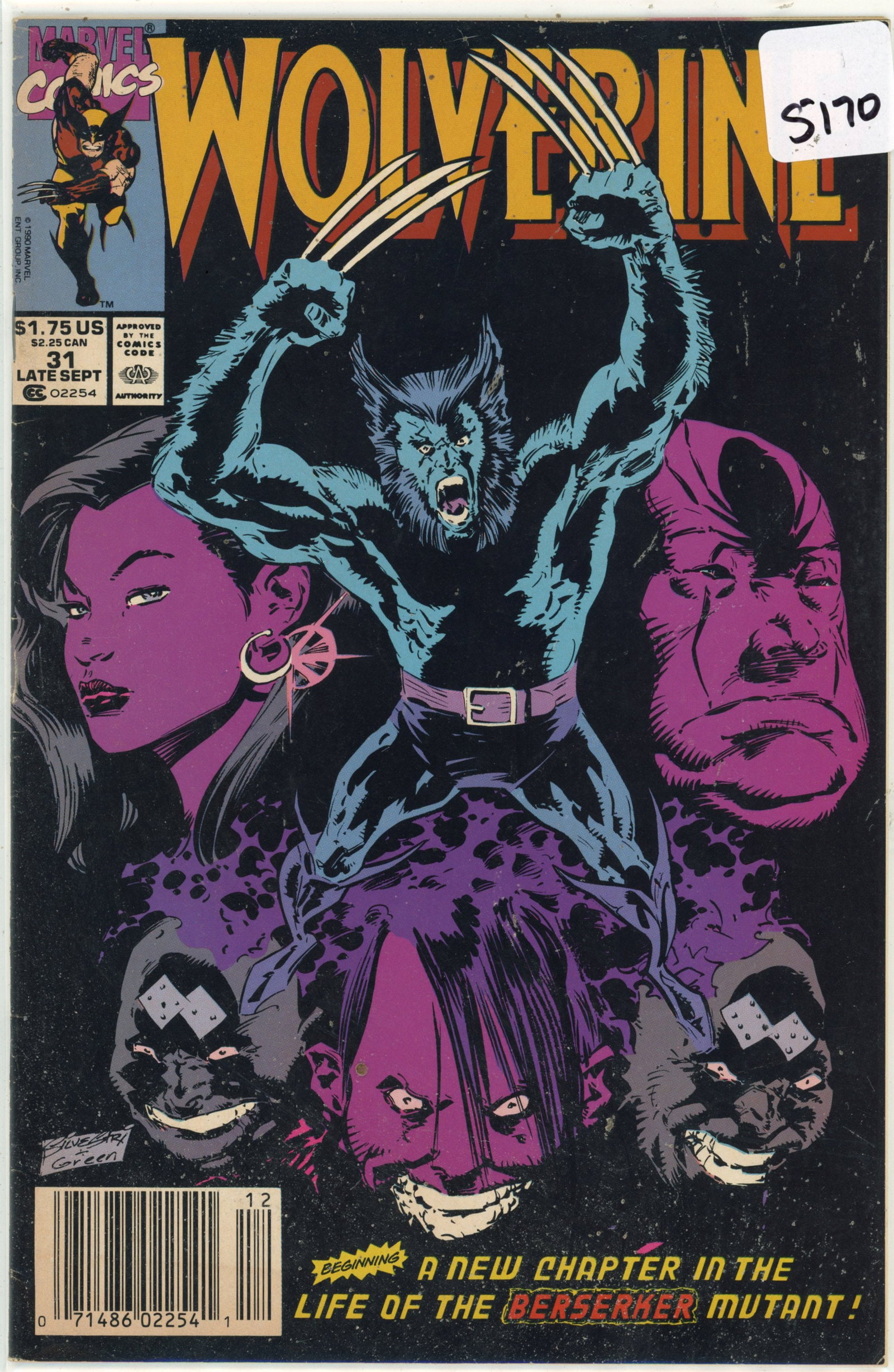 1990 Marvel Wolverine Issue 31 (1 of 1)