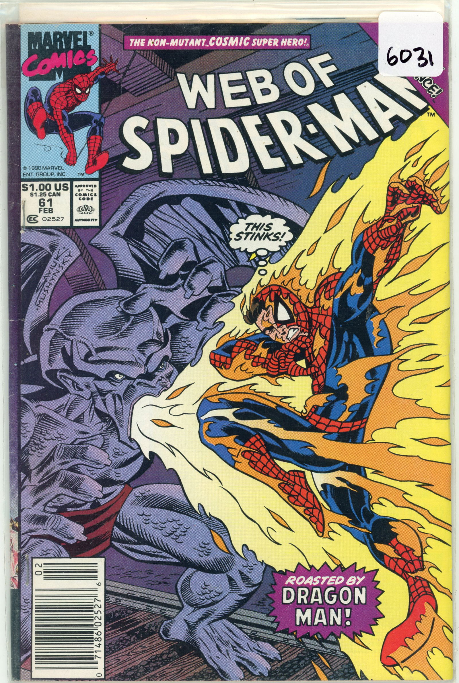 1990 Marvel Spiderman Issue 61 (1 of 1)