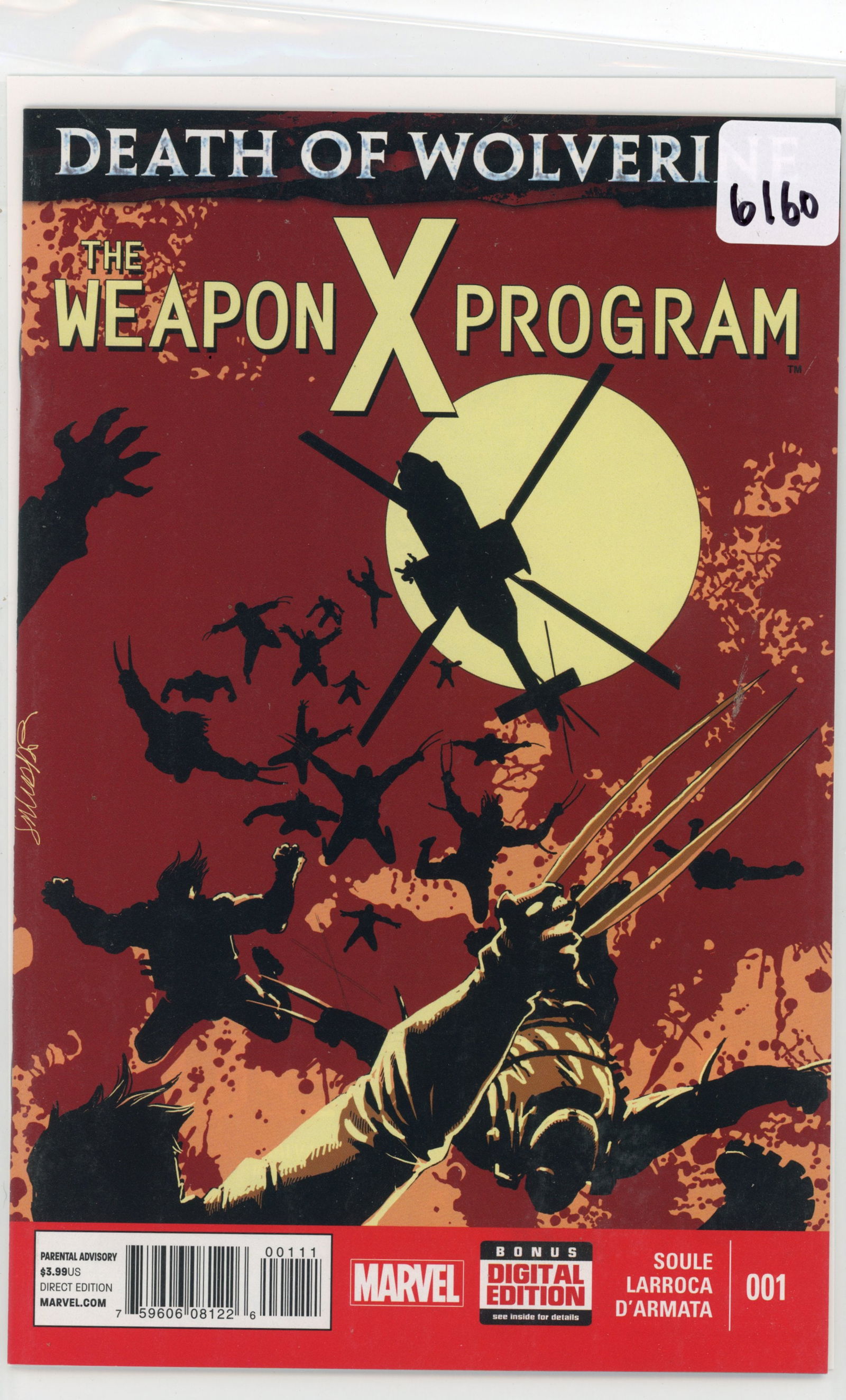 2015 Marvel Death Of Wolverin Issue 1 (1 of 1)