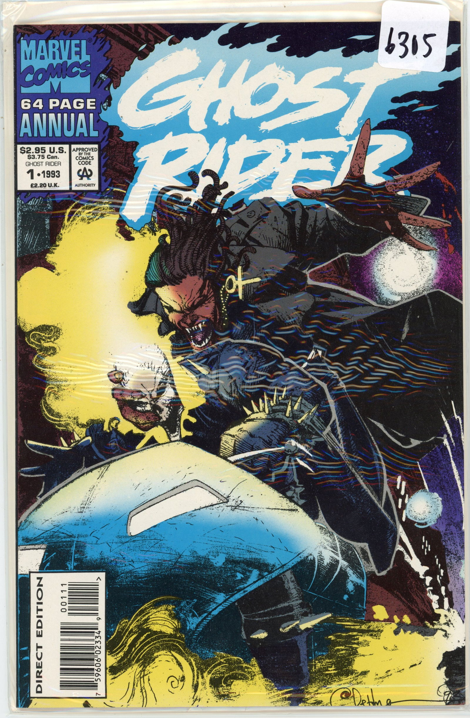 1993 Marvel Ghost Rider Blaze Issue 1 (1 of 1)