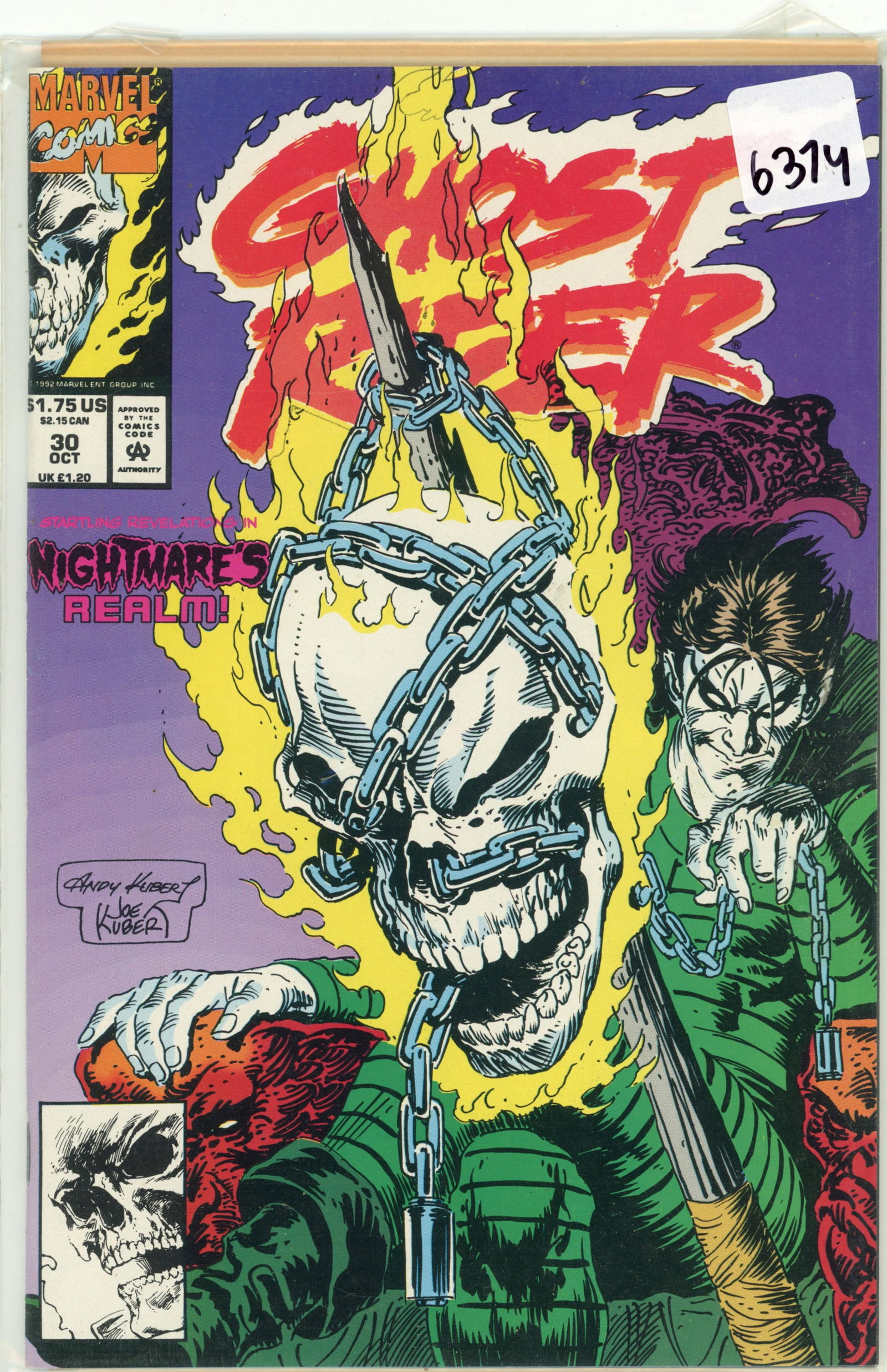1992 Marvel Ghost Rider Issue 30 (1 of 1)