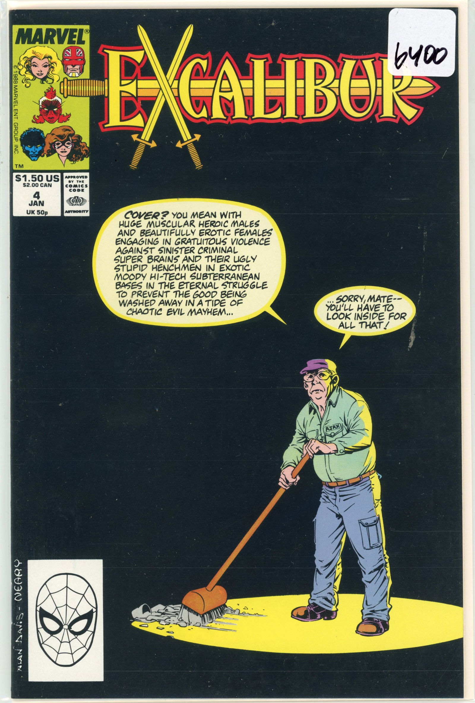 1988 Marvel EX-Calibur Issue 4 (1 of 1)