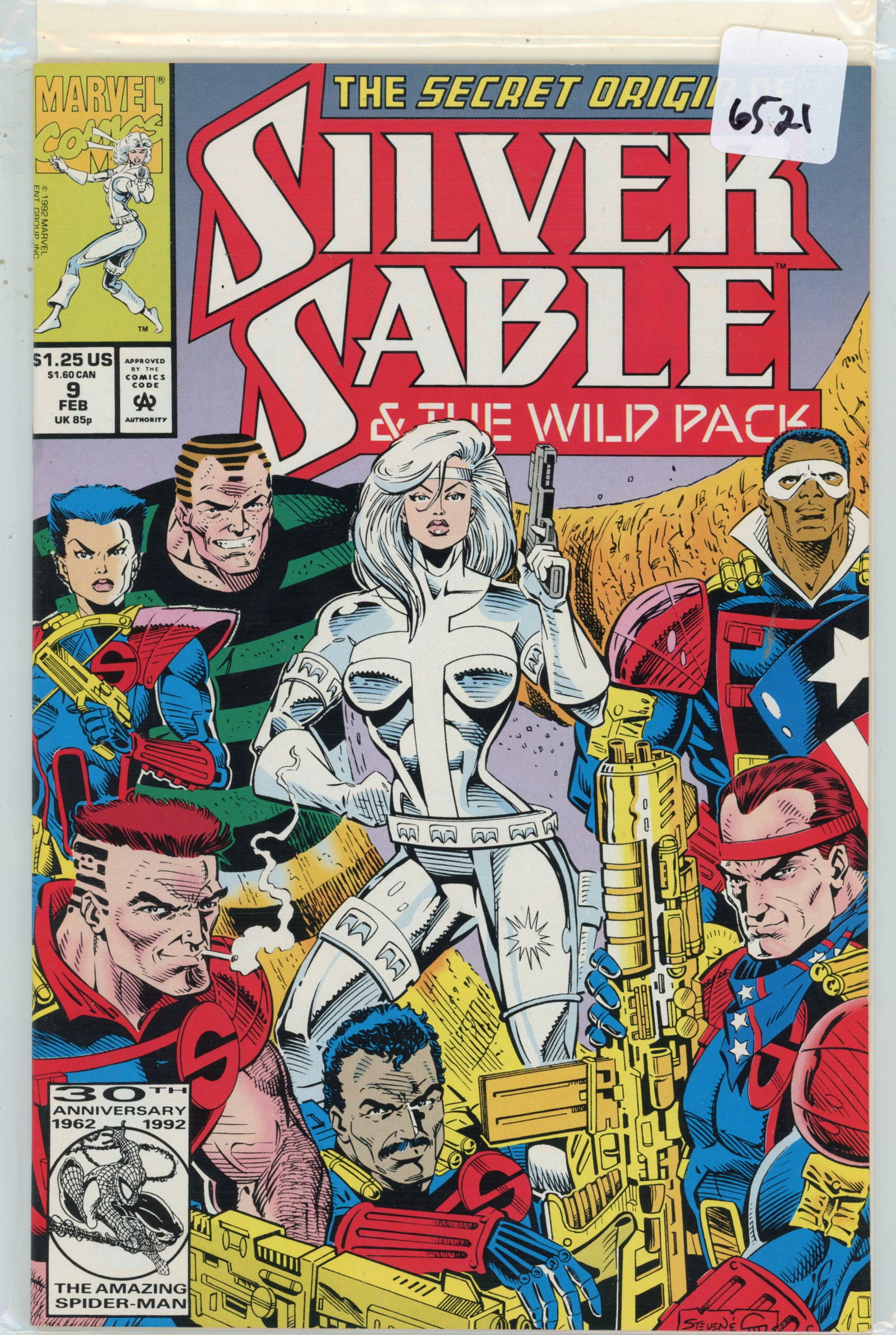 1992 Marvel Silver Sable Issue 9 (1 of 1)