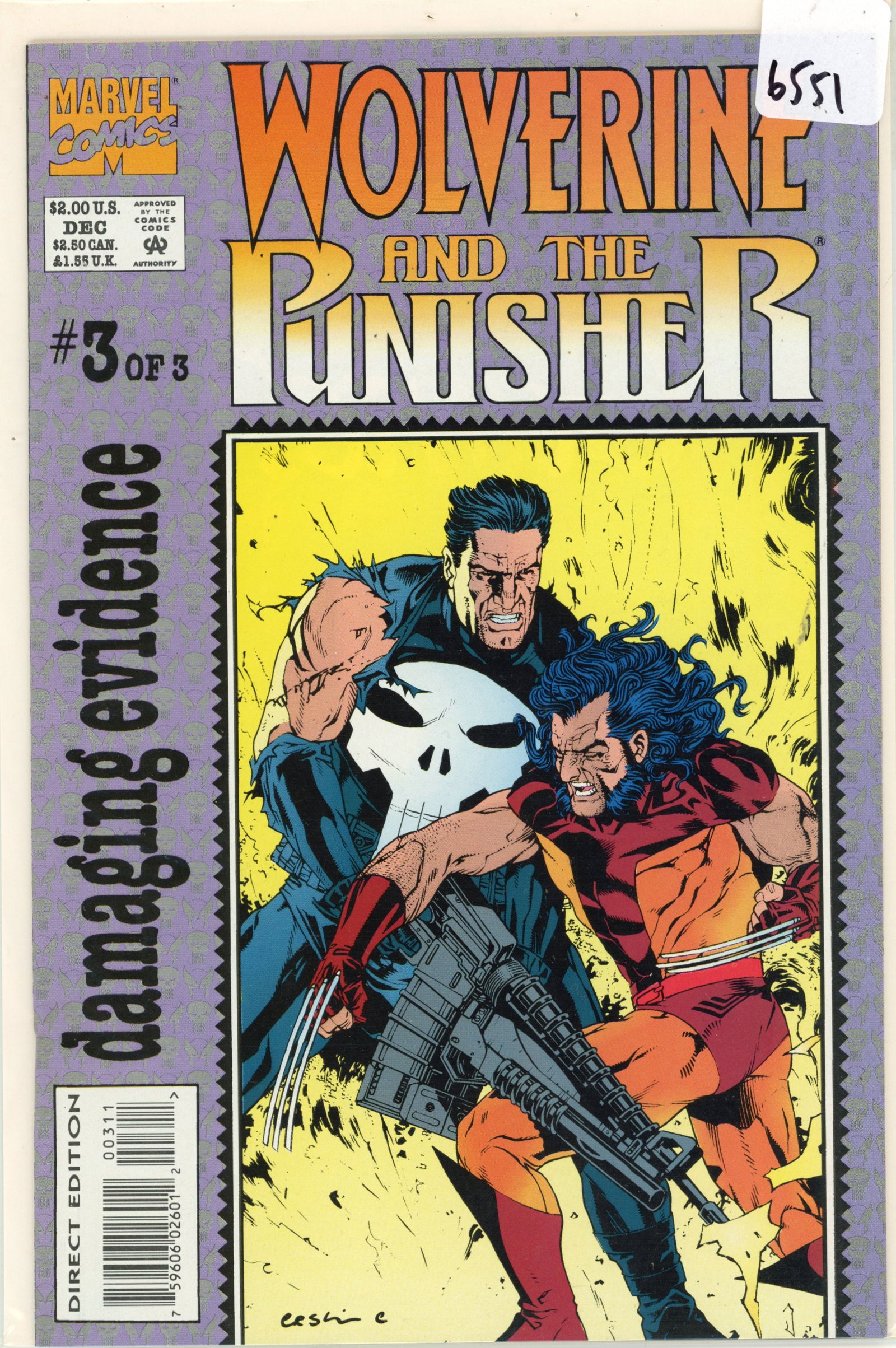 1993 Marvel Wolverine Issue 3 (1 of 1)