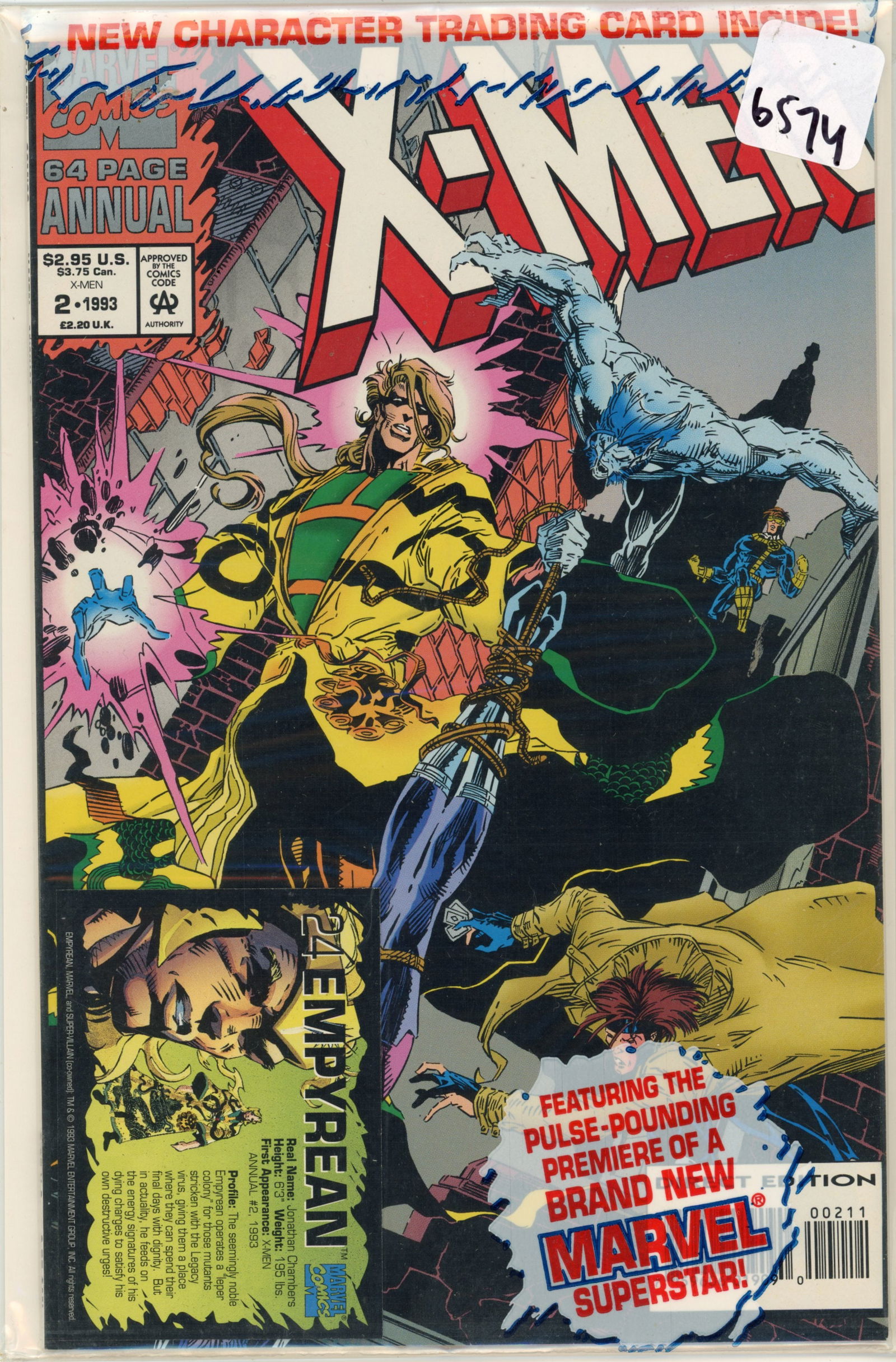 1993 Marvel X-Men Issue 2 (1 of 1)