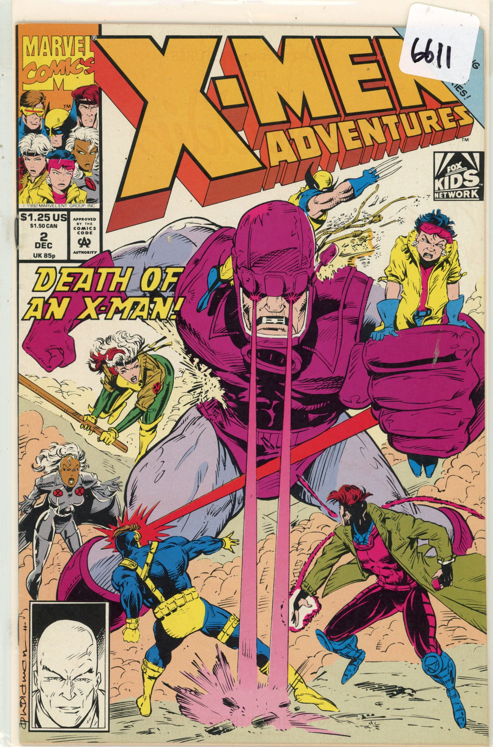 1992 Marvel X-Men Issue 2 (1 of 1)