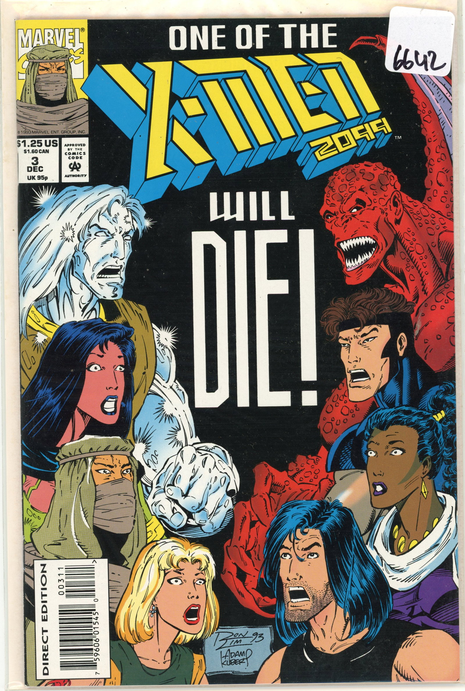 1993 Marvel X-Men Issue 3 (1 of 1)