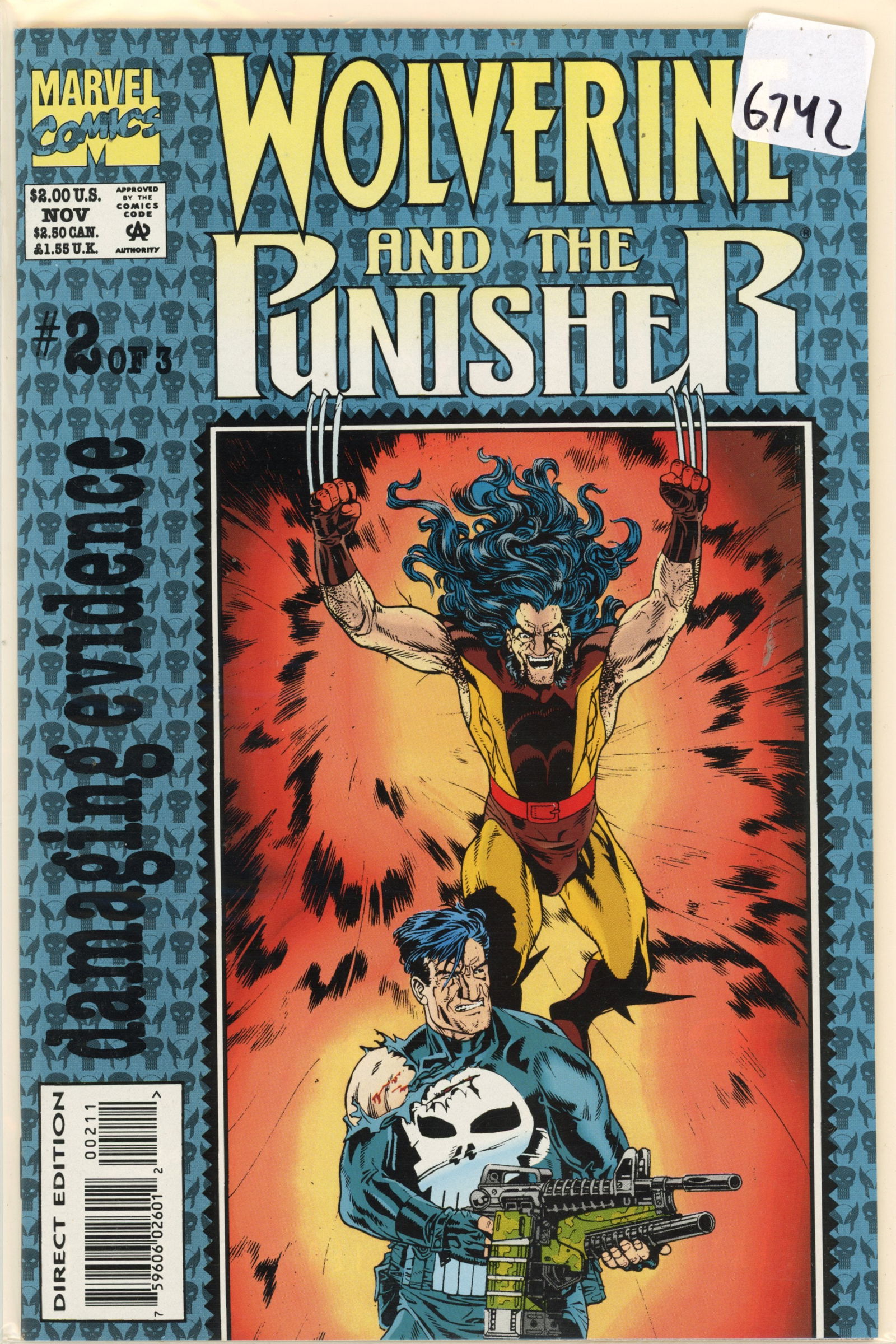 1993 Marvel Punisher Issue 2 (1 of 1)