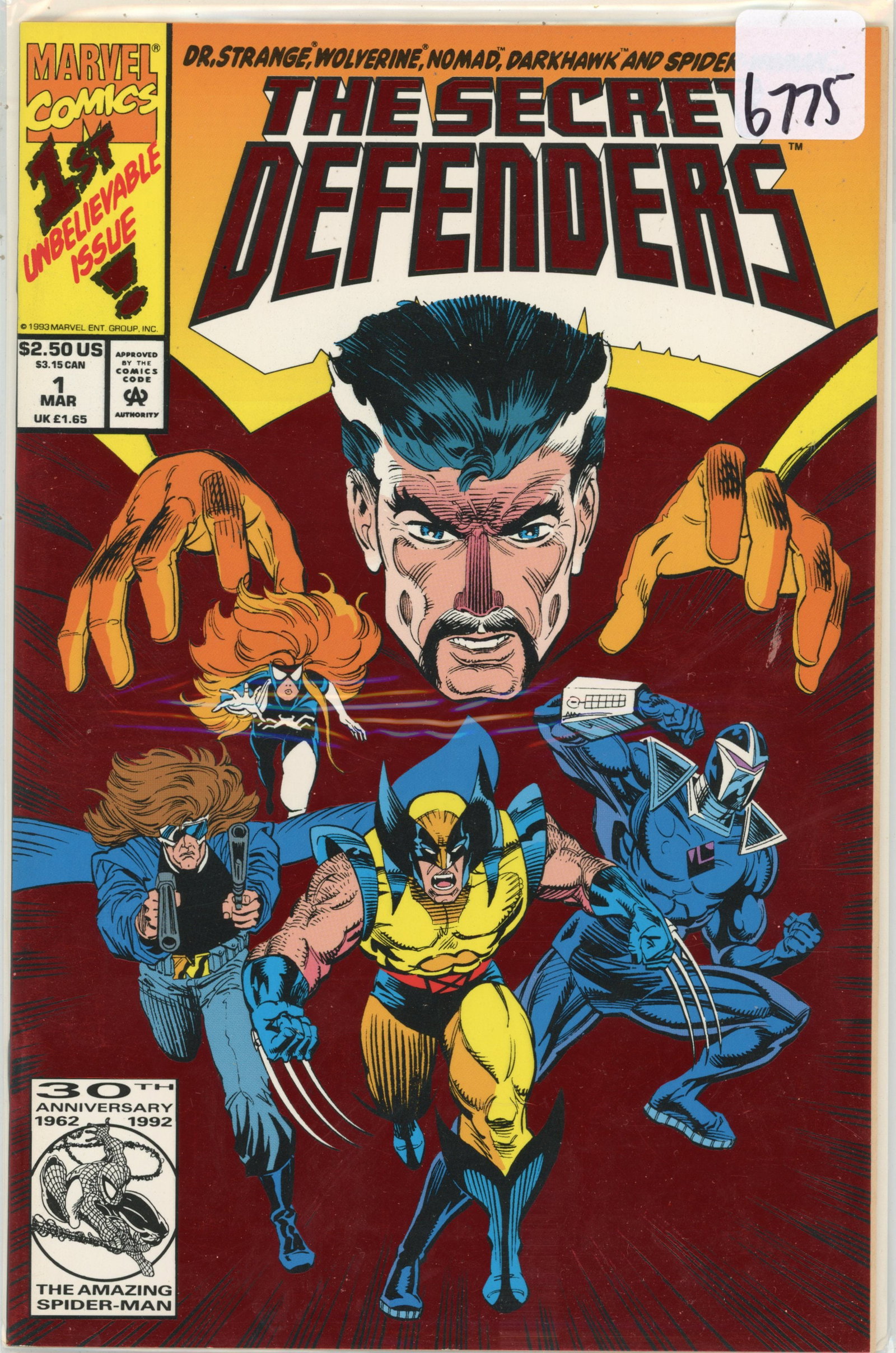 1993 Marvel Secret Defenders Issue 1 (1 of 1)