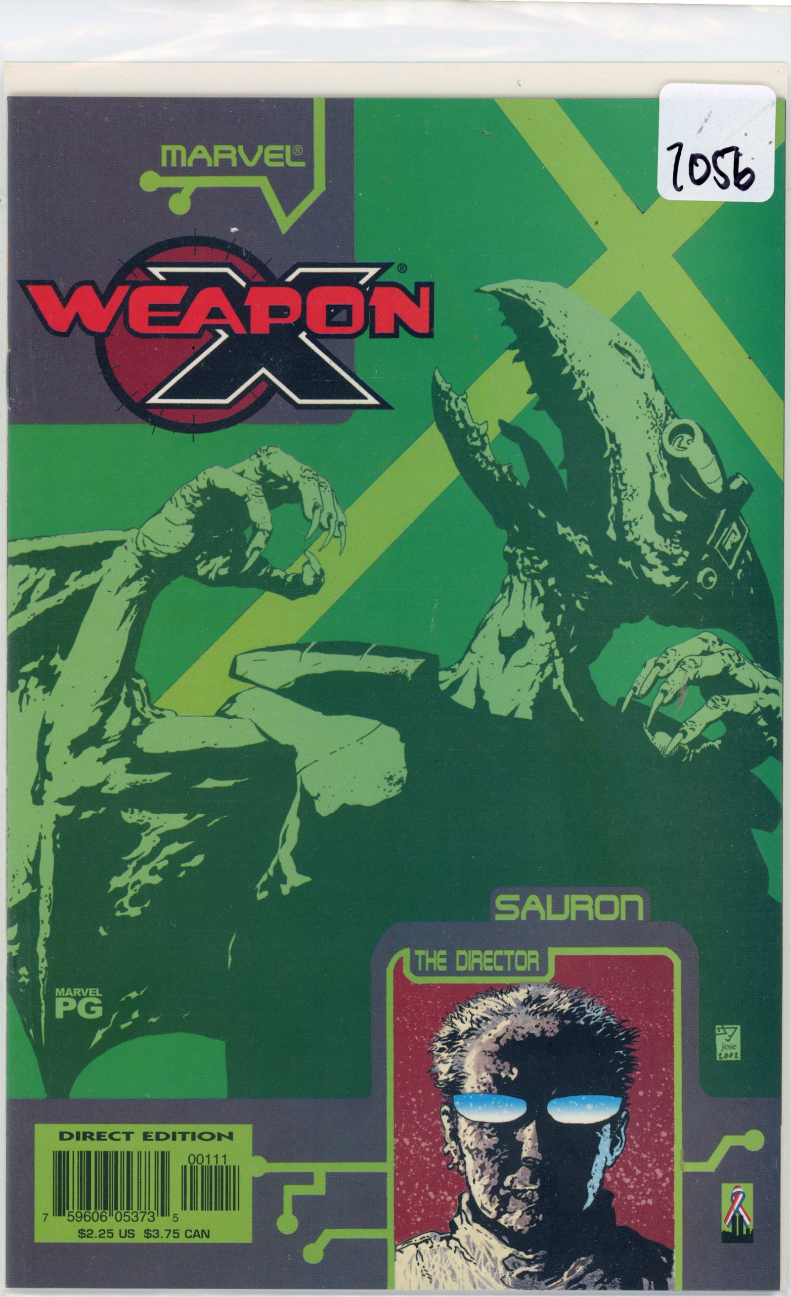 2002 Marvel Weapon X Issue Sauron (1 of 1)